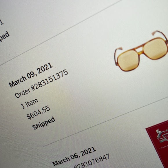 GUCCI AVIATOR SUNGLASSES - Picture 6 of 6